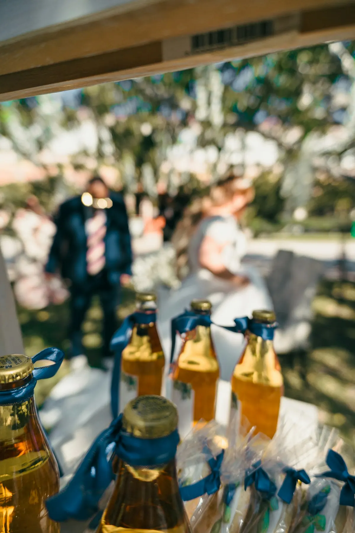 Mesa de casamento ao ar livre
