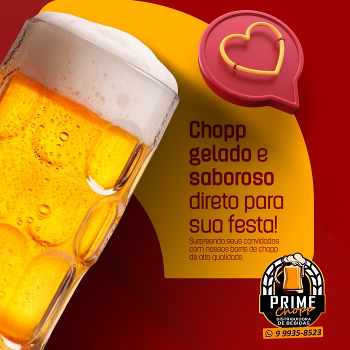 Post: chopp gelado para sua festa